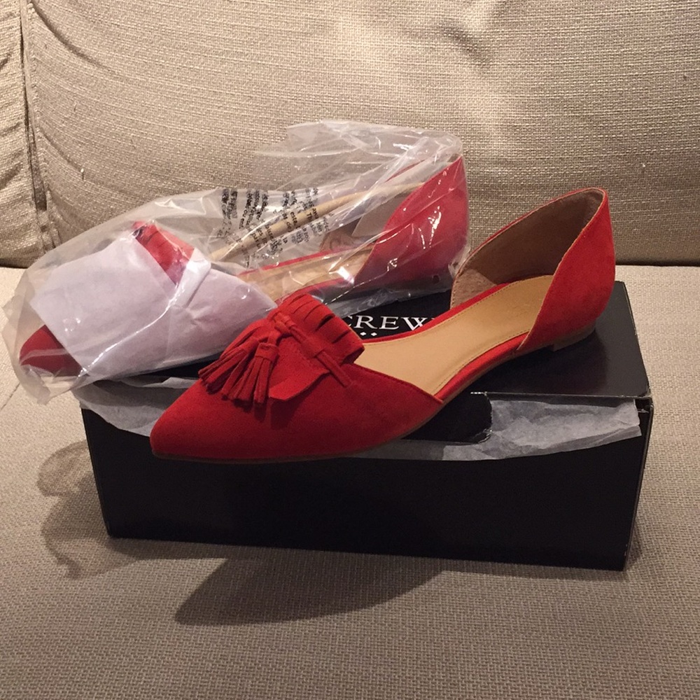 J.Crew Factory Suede D’Orsay Flats!